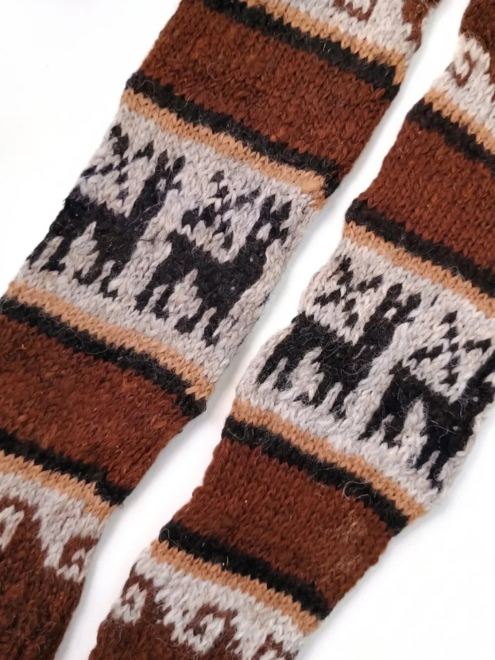 Andean Alpaca Wool Leg Warmers and Booties, Handmade in Cusco